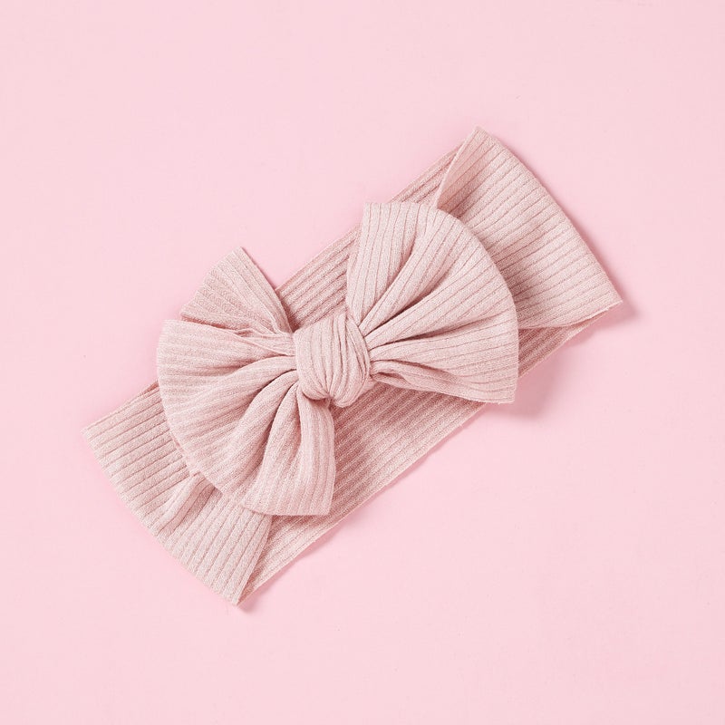 Generic European and American children's hair accessories bow headdress baby hair band handmade pit Guard Door baby headband in stock wholesale  - Image 1
