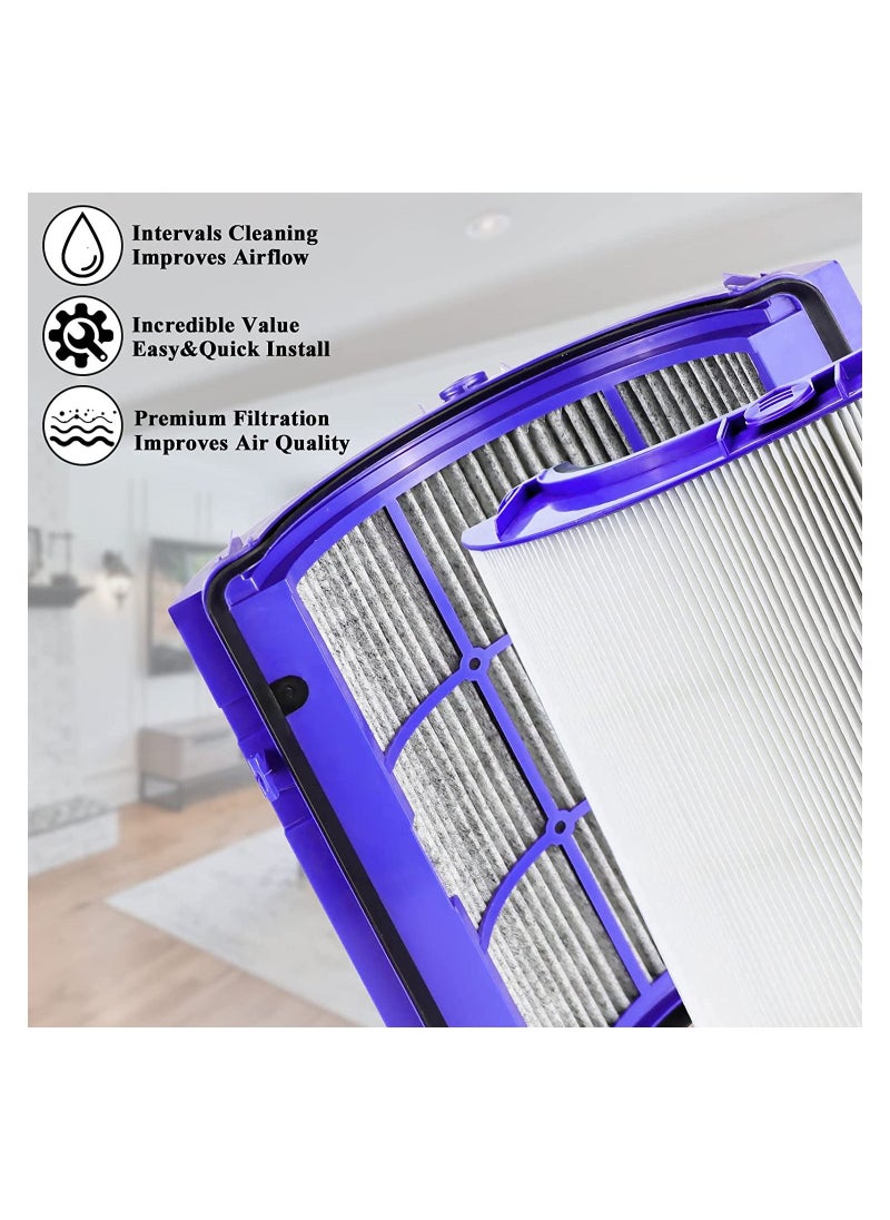 Genetic - Replacement Hepa Filter Compatible with Dyson HP06 TP06 HP07 TP07 HP09 TP09 Air Purifier True HEPA+Carbon Filter Set - Image 1