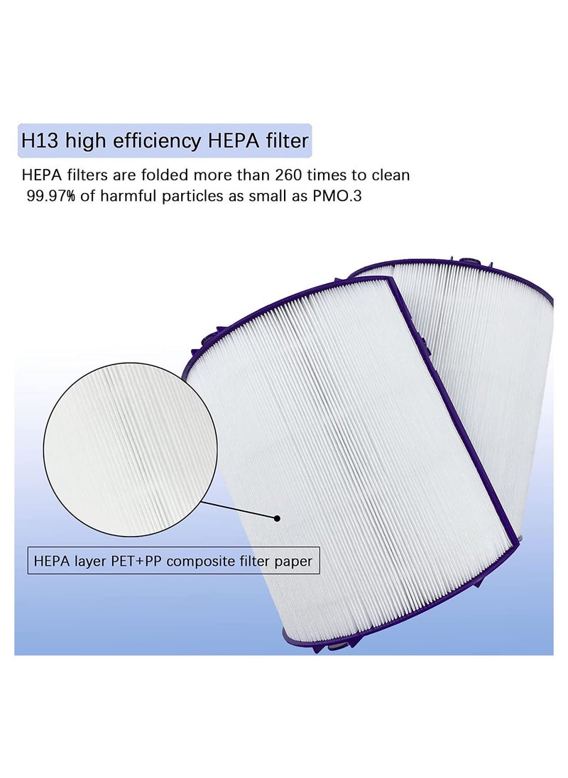 Genetic - Replacement Hepa Filter Compatible with Dyson HP06 TP06 HP07 TP07 HP09 TP09 Air Purifier True HEPA+Carbon Filter Set - Image 1