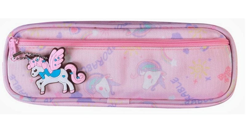 TEMSON Cartoon Printed Pencil Case for Children with Multi Compartment (Assorted Color) BD-907 - Image 3