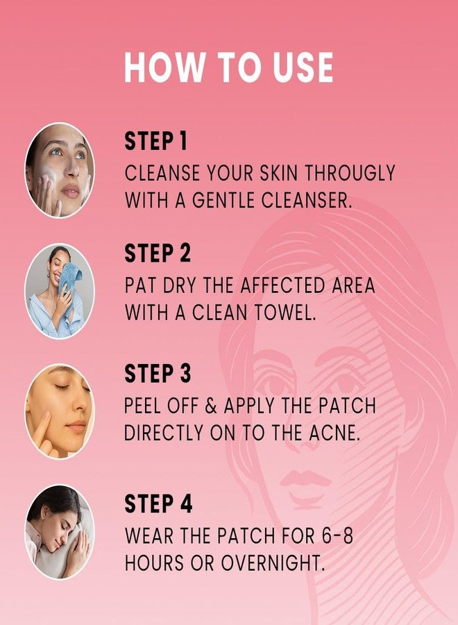 Pristar Pimple Patch | 36 Hydrocolloid and Salicylic Acid Patches | Absorbs Oil, Prevents Scarring | Overnight Treatment | For All Skin Types | Acne Patches for Face - Image 4