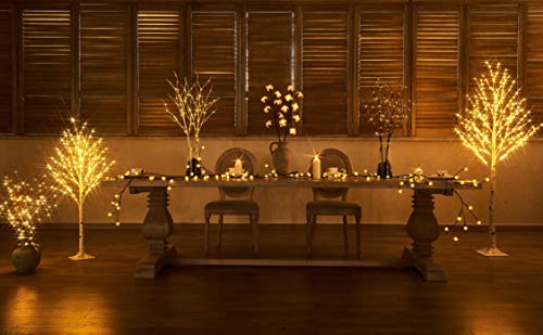 LITBLOOM Lighted White Twig Branches 32IN 100 LED with Timer Battery Operated, Artificial Tree Branch with Warm White Lights for Holiday Xmas Home Decoration Indoor Outdoor Decor - Image 5