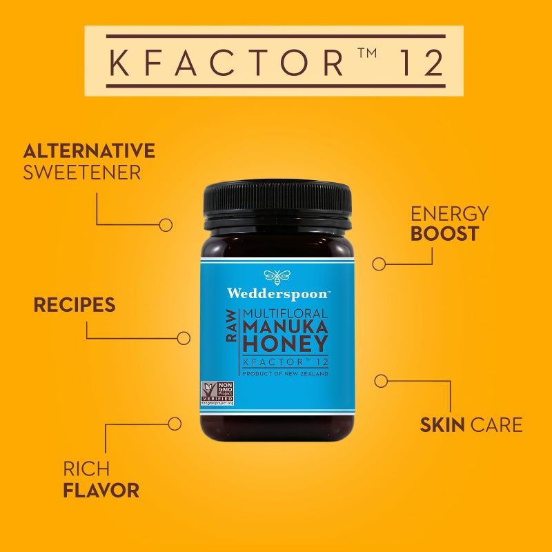 Wedderspoon Raw Premium Manuka Honey KFactor 12 176 Oz Unpasteurized Genuine New Zealand Honey NonGMO Superfood Traceable From Our Hives To Your Home - Image 5