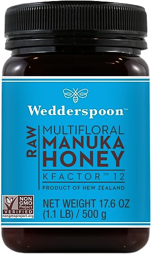 Wedderspoon Raw Premium Manuka Honey KFactor 12 176 Oz Unpasteurized Genuine New Zealand Honey NonGMO Superfood Traceable From Our Hives To Your Home - Image 1