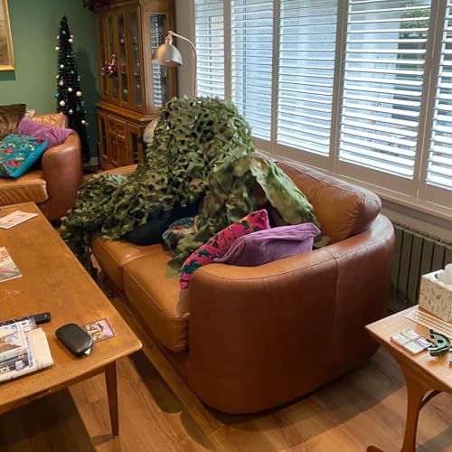 LOOGU Camo Netting, Camouflage Net Blinds Great for Sunshade Camping Shooting Hunting - Image 5