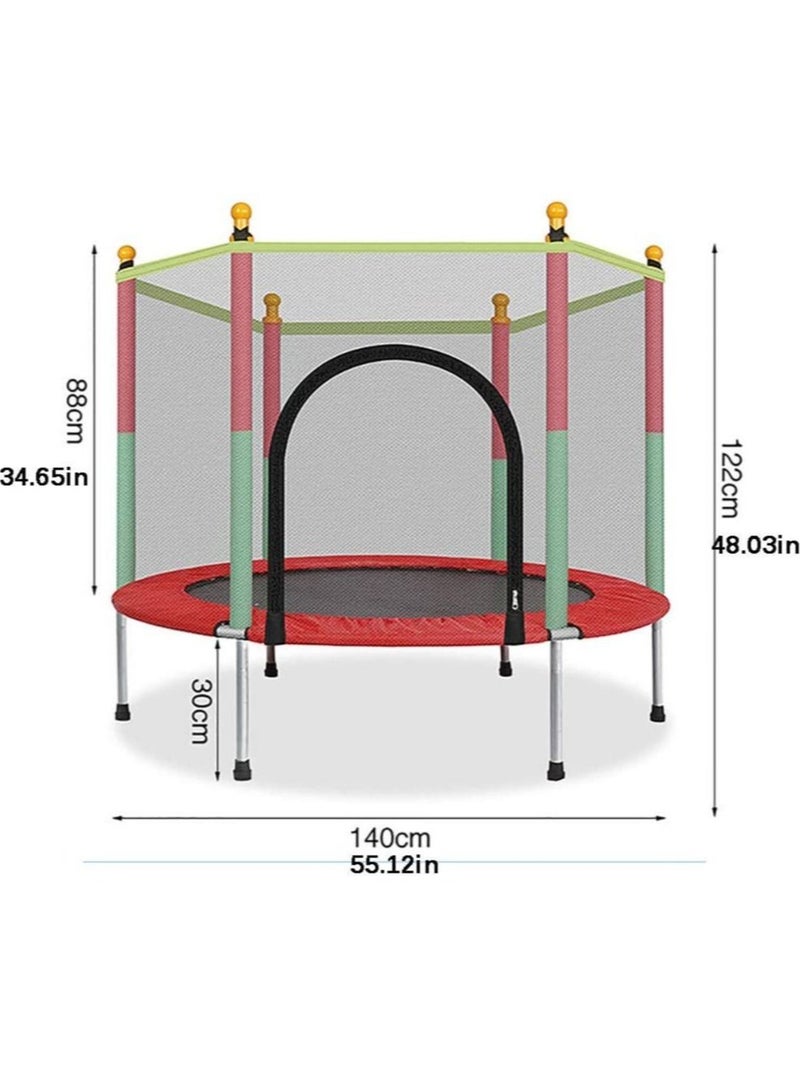 Indoor Trampoline, Kids Adult Bouncer, Baby Jumper, Children Bouncers With Guardrail Fitness, Thick Spring, Anti-Skid Shock Absorption  - Image 2