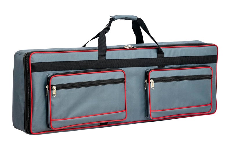 GIG Master Heavy Padded Keyboard Bag/Cover/Case for Roland XPS-10, XPS-10X, 61 Keys Keyboard with Dust Cover & Double Pocket(Grey) - Image 2