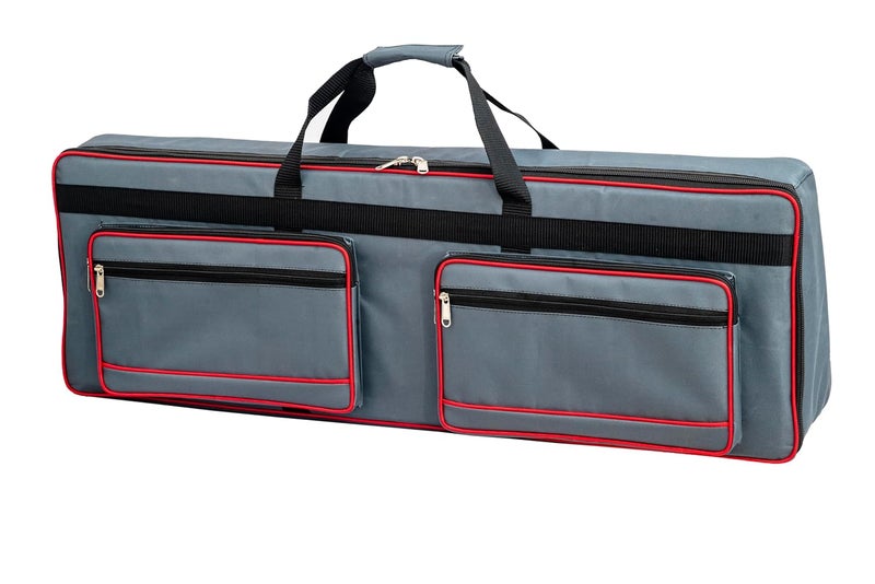 GIG Master Heavy Padded Keyboard Bag/Cover/Case for Roland XPS-10, XPS-10X, 61 Keys Keyboard with Dust Cover & Double Pocket(Grey) - Image 3