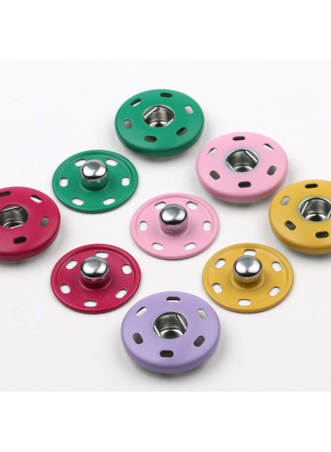 50 Sets Sew-on Snap Buttons Metal Snaps Fastener Button Sewing Press Buttons for Clothing, Coats, Jackets, Sweaters, Cardigan, Shawls, Pants, Crafts, Gold  - Image 5