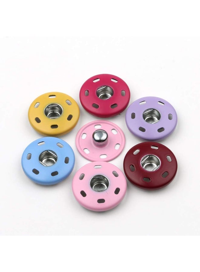 50 Sets Sew-on Snap Buttons Metal Snaps Fastener Button Sewing Press Buttons for Clothing, Coats, Jackets, Sweaters, Cardigan, Shawls, Pants, Crafts, Gold  - Image 3