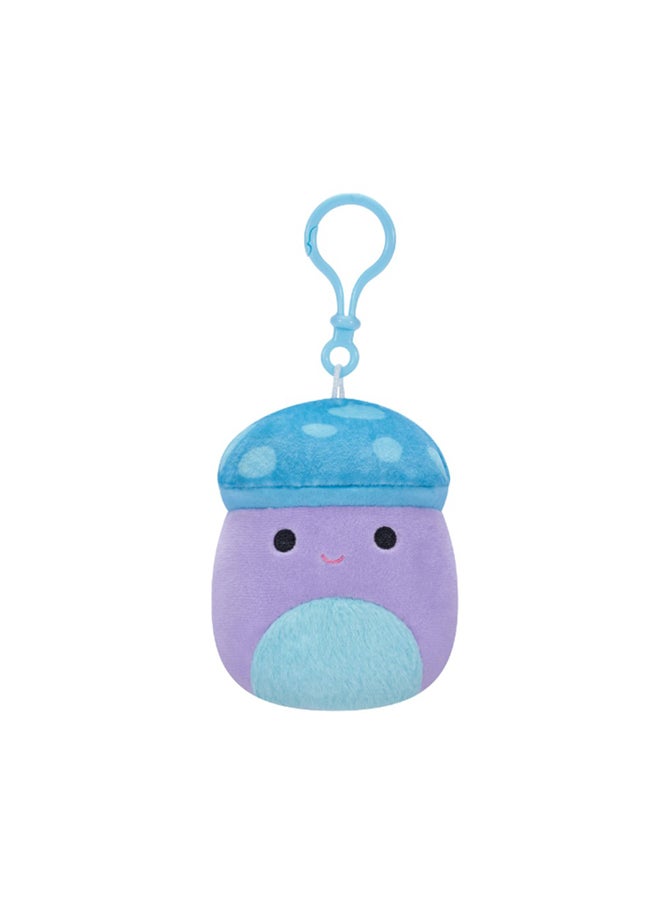 Squishmallows - 3.5 inch Little Plush Clip-on Pyle Purple and Blue Mushroom W/Fuzzy Belly , Officially Licensed Kellytoy Plush Toy, Colorful Soft Toy, Gift for Kids, Girls & Boys Washable Squishy Stuff Toy Multicolor All Age - Image 1