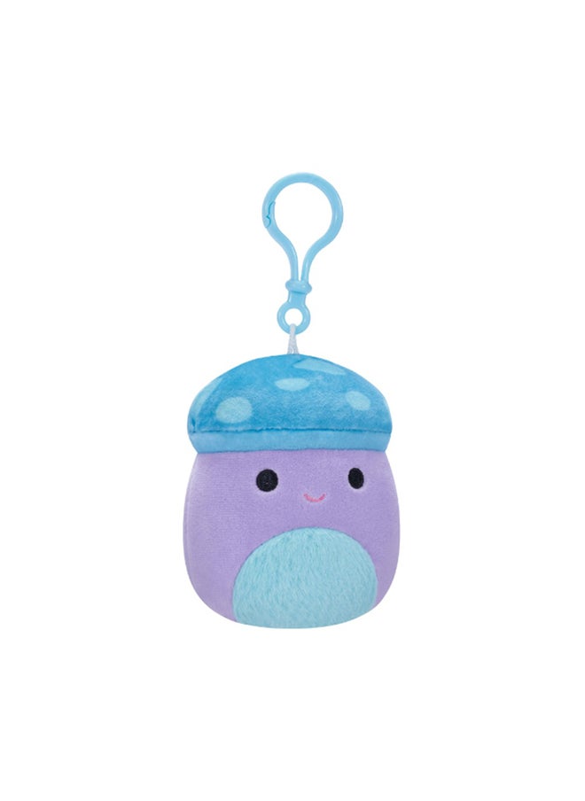 Squishmallows - 3.5 inch Little Plush Clip-on Pyle Purple and Blue Mushroom W/Fuzzy Belly , Officially Licensed Kellytoy Plush Toy, Colorful Soft Toy, Gift for Kids, Girls & Boys Washable Squishy Stuff Toy Multicolor All Age - Image 1