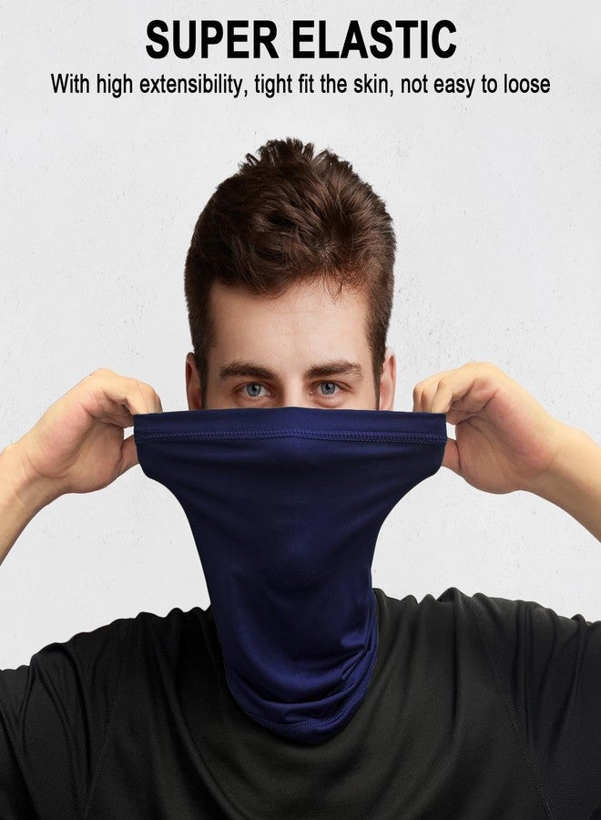 WOXVM 2 Pack Neck Gaiter Face Mask Breathable Sun Cooling Balaclava Versatile Bandana Tube Neck Scarf Gator Face Cover Summer UV Protection Headwear for Men Women Outdoor Sports - Image 3
