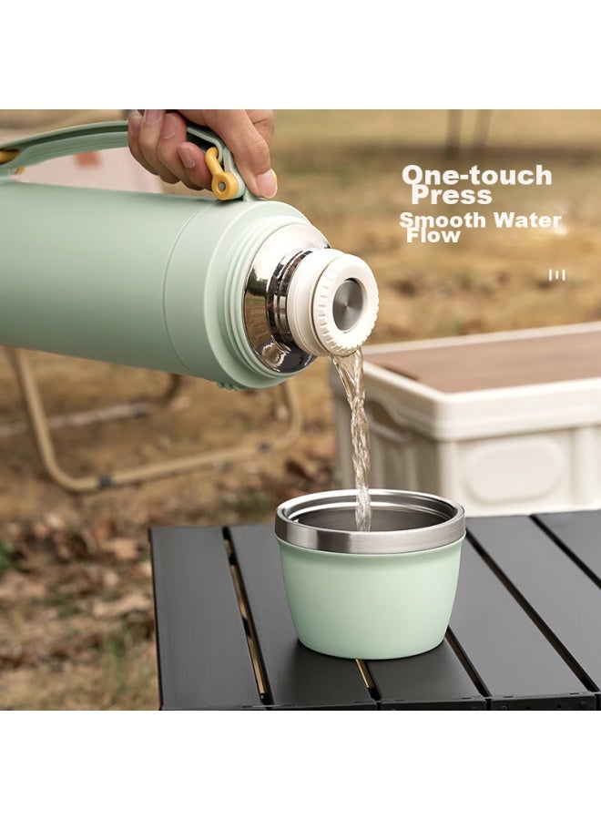 Joyoung Insulated Bottle, 316l Stainless Steel, Large Capacity Thermos, Outdoor Travel Flask, 2l-wr566 - Image 2