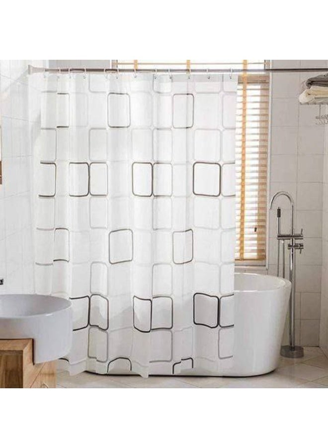 Waterproof Shower Curtain With 12 Hooks 180*180CM Diffrent Patterns