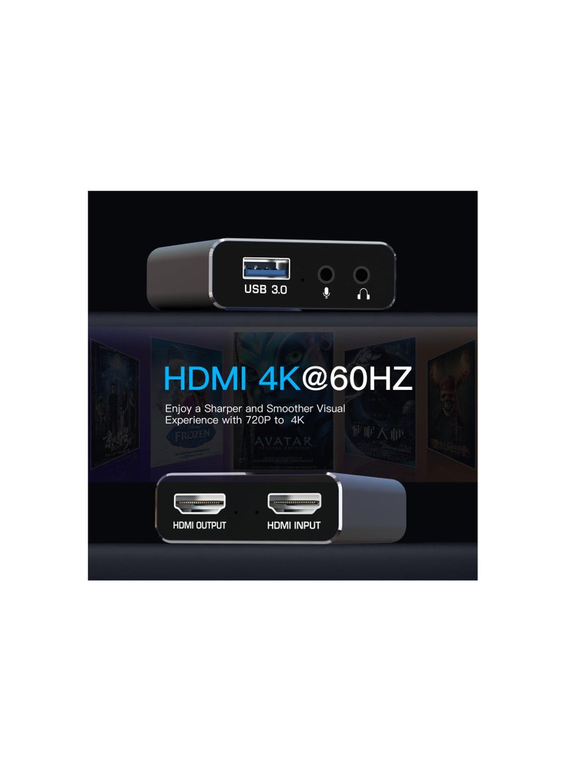 SYOSI 4k Audio Video Capture Card, Hdmi Usb 3.0, Full Hd 1080p for Game Recording, Live Streaming Broadcasting, Clear Without Frame Lag, Fit for Nintendo Switch /Camera /Ps4 /Obs, Etc  - Image 5