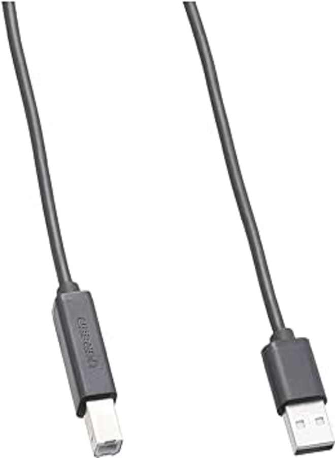 Keendex kx 2503 usb 2.0 printer cable male to male for canon epson hp zjiang label, 1.5 meters - black