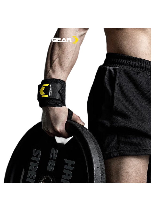 FITTERGEAR Fitness Wrist Support For Men, Bench Press Wrist Guard, Weightlifting Strength Training Anti-Sprain Sports Bandage, Light Gray - Image 1