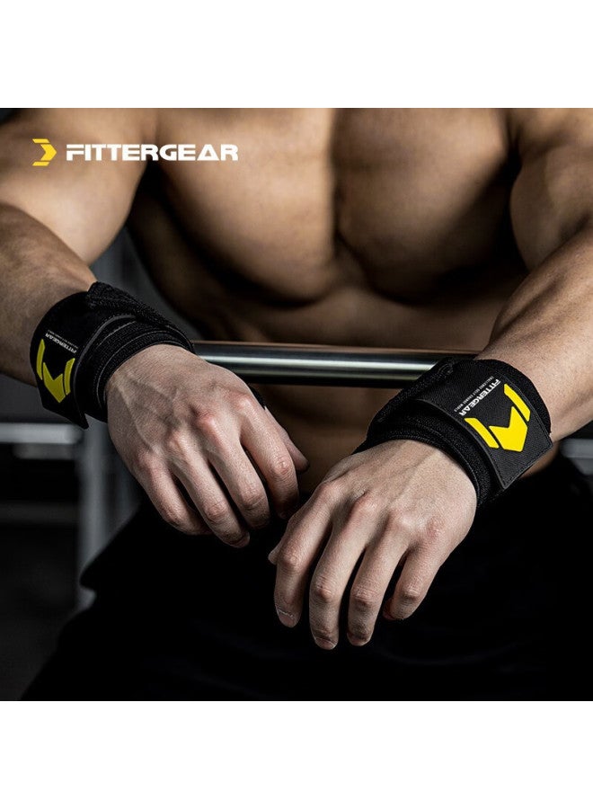 Fittergear Fitness Wrist Support For Men, Bench Press Wrist Guard, Weightlifting Strength Training Anti-sprain Sports Bandage, Light Gray - Image 3