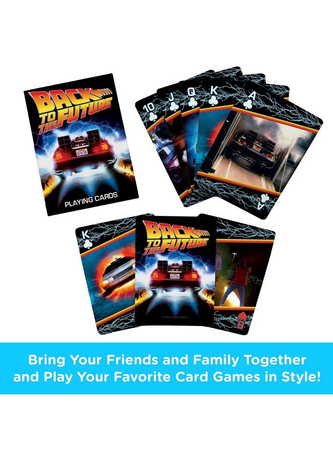 Aquarius AQUARIUS Back to The Future Playing Cards - Back to The Future Themed Deck of Cards for Your Favorite Card Games - Officially Licensed BTTF Merchandise & Collectibles, Black, Red, Yellow, 2.5 x 3.5 - Image 2