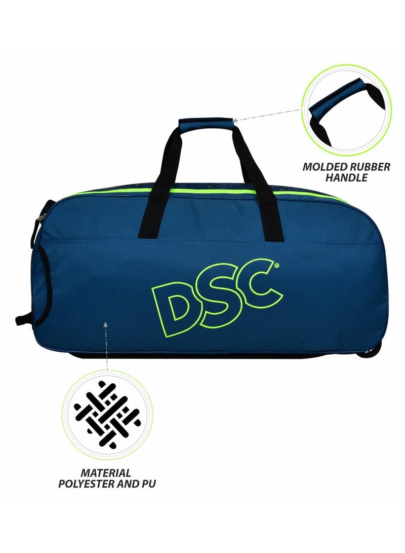 DSC Condor Motion Wheelie Cricket Kit Bag | Polyester Material for Men and Boys | Highly Durable and Premium Quality | Shock Resistant with Excellent Absorption  - Image 3