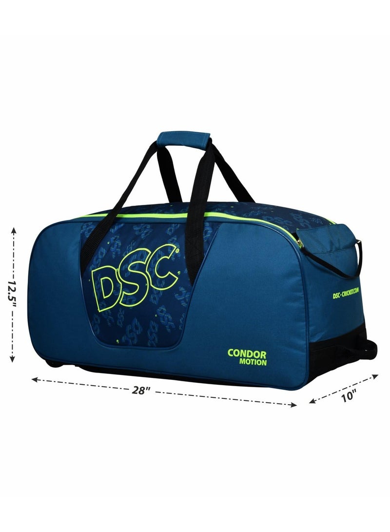 DSC Condor Motion Wheelie Cricket Kit Bag | Polyester Material for Men and Boys | Highly Durable and Premium Quality | Shock Resistant with Excellent Absorption  - Image 2