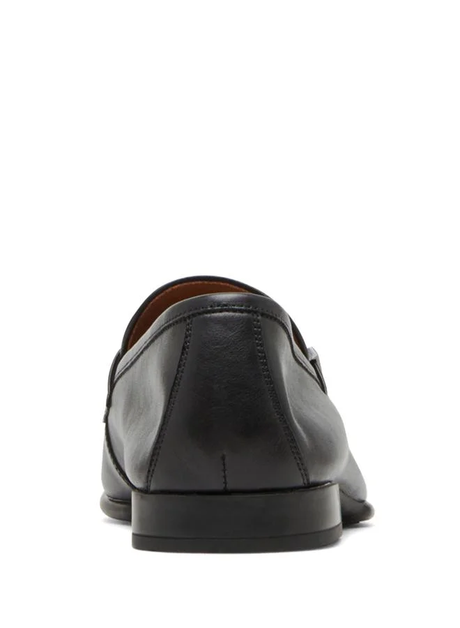 ستيف مادن Silas Black Men's Slip On Dress Shoes