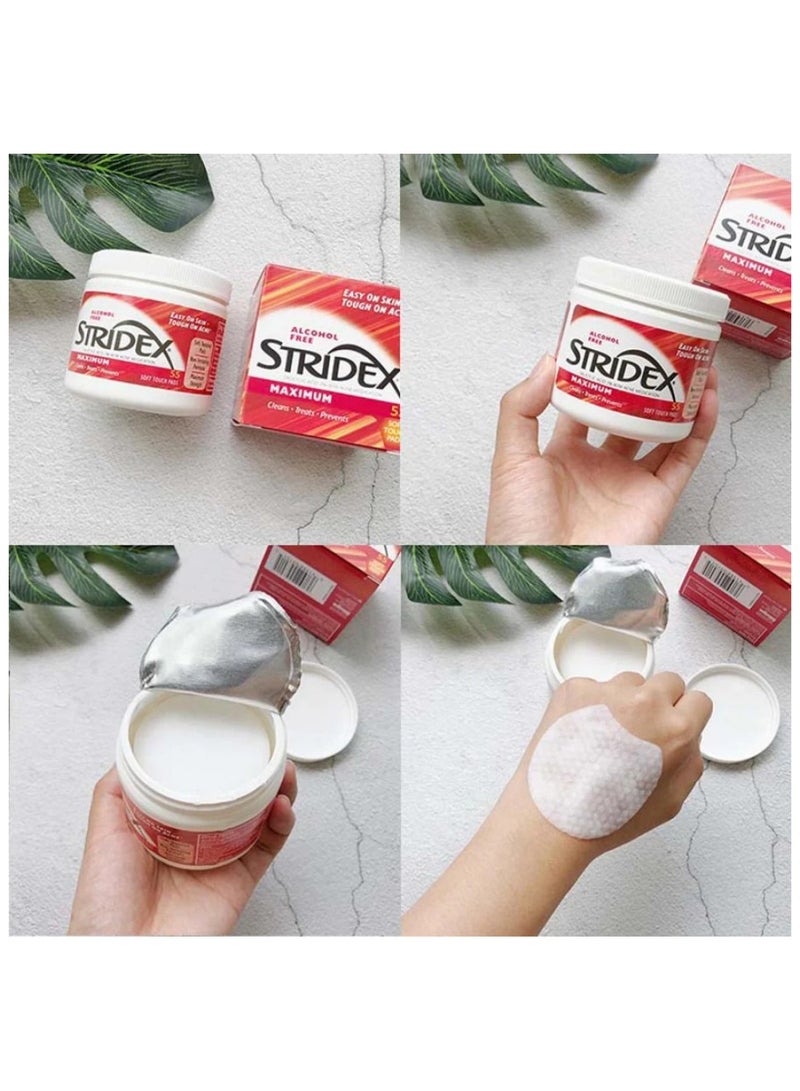 سترايدكس ستريديكس ضمادات طبية لتنظيف الوجه - قوة قصوى - 90 قطعة - Image 3