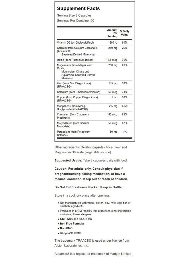 Now Foods Full Spectrum Minerals, 120 Caps - Image 3