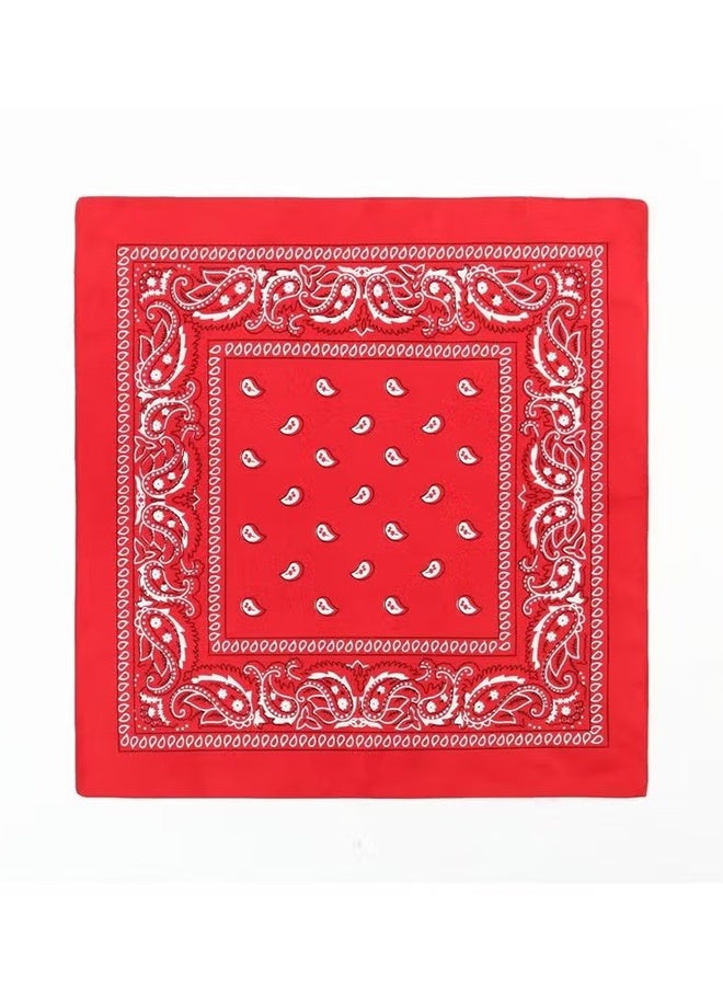HY 2 Pcs Paisley Bandanas -Head Scarf for Men and Women - Versatile Polyester-Cotton Headscarves for Parties and Cowboy Style - Image 5