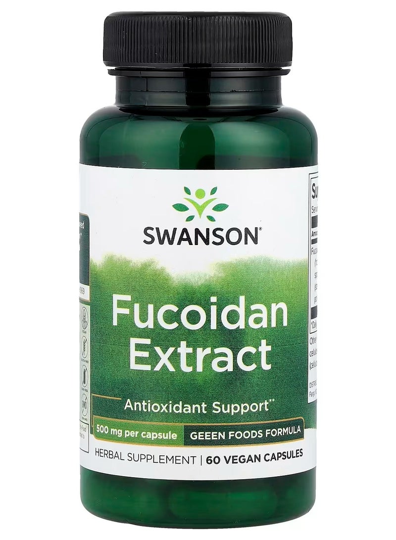 سوانسون، مستخلص الفوكويدان، 500 ملغ، 60 كبسولة نباتية