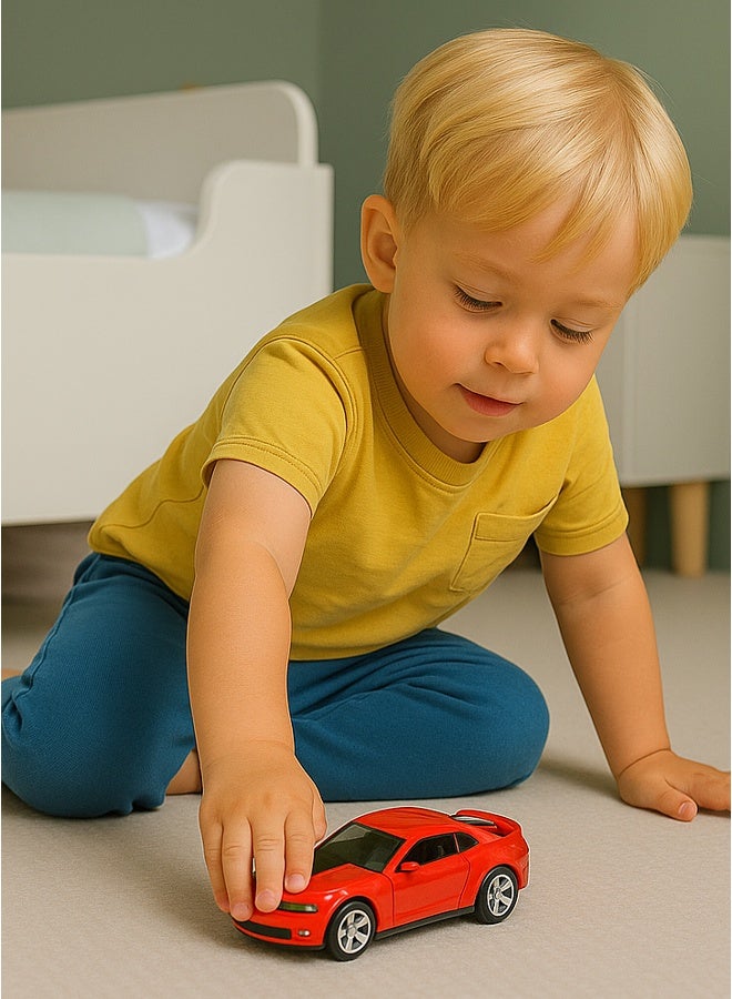 Kinsmart سيارة شيفروليه كامارو مصنوعة من سبائك معدنية قابلة للسحب بحجم 1:38 مع أبواب قابلة للفتح - Image 5