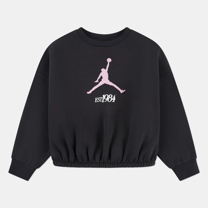جوردن Kids' Jumpman Club Pleated Fleece Sweatshirt