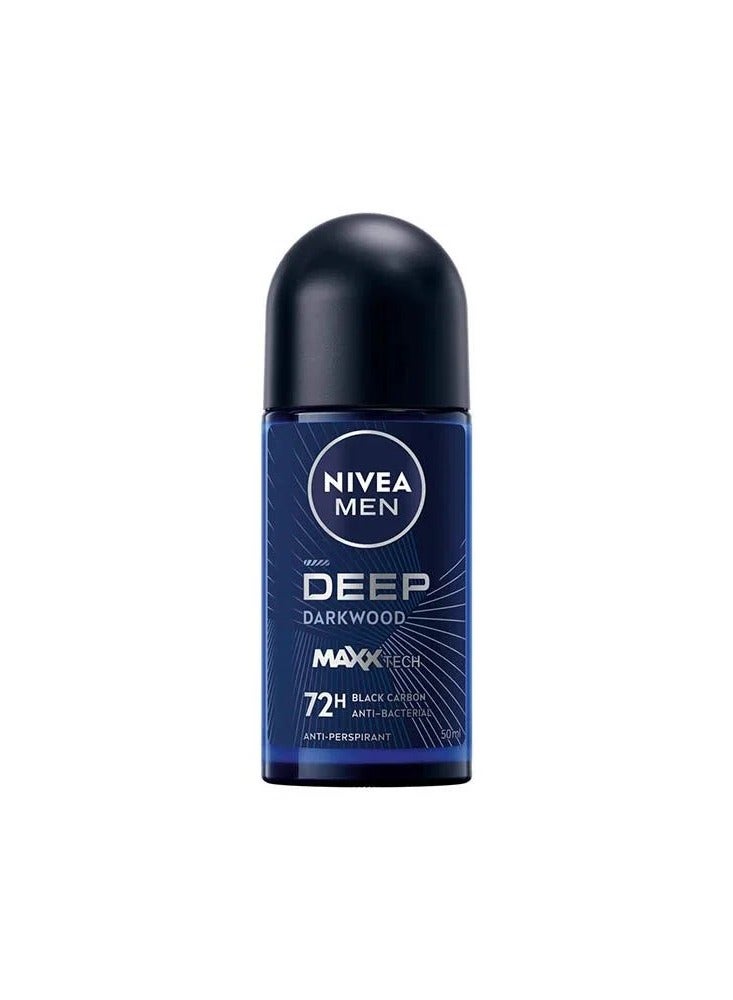 نيفيا مزيل عرق ديب بلاك كربون للرجال 48 ساعة - 50 مل