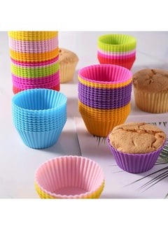 FALMER 6 pieces of reusable silicone cupcake muffin cups 7cm multicolored  - Image 5