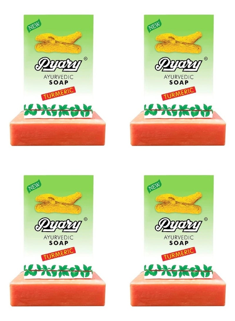 Pyary soap Turmeric - 75 gm -4 piece - Image 2