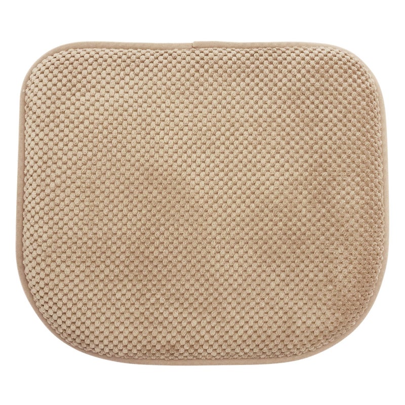 PAGGED Khaki Foam Seat Cushions Kitchen Chairs Pads for Dining Chairs Non Slip Office Seat Cushions Washable U Shaped Soft Thick Large Metal Wooden Chair Cushions17 x 15