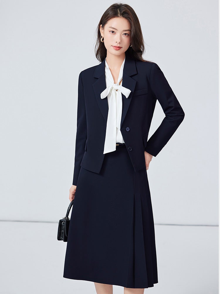 Grey Suit Suit Women'S Civil Servant Commuter Dress Dress For Small Man Suit Jacket Temperament Professional Dress - Image 4