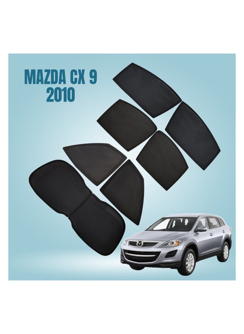 7-Piece Custom High Quality Car SunShade Set for MAZDA CX9 2010, Full Window Protection, UV Blocker for Front, Side, and Rear Windows