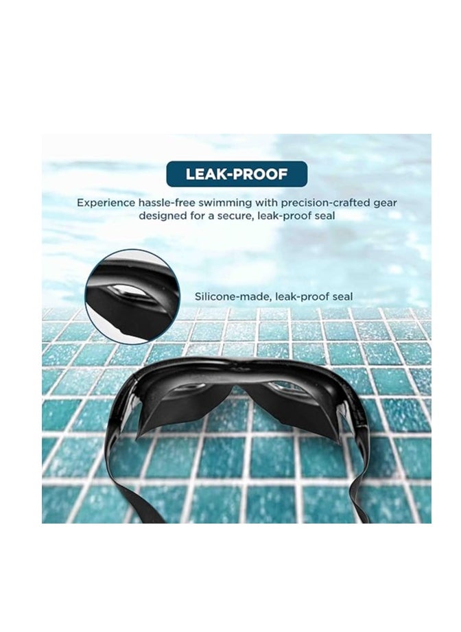 ENDLESS  EL1007 Premium Swimming Goggle with Anti-Fog and UV Protection | Material : Silicon, PU | Stylish 180 Degree Wide View Glasses | Soft Silicone Gasket for Leak Proof | With Hard Case  - Image 5