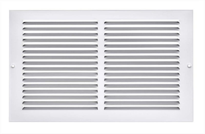 Accord ABRGWH148 Return Grille with 12Inch Fin Louvered 14Inch x 8InchDuct Opening Measurements White