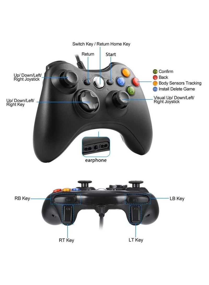 Beauenty Wired Controller Gamepad  for Xbox360 Xbox 360 Slim and PC Windows 7,8,10 - Image 3