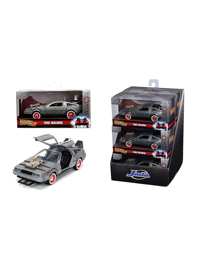 JADA Toys Back to the Future Part III DeLorean Time Machine Die-Cast Car, Toys for Kids and Adults – 1:32 Scale, Multicolor - Image 4