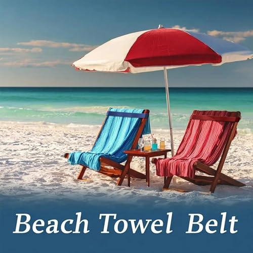 COKUMA 4 Pack Towel Bands, Flexible and Strong Beach Towel Holder, Lightweight and Easy to Store for Vacation and Travel, Towel Bands for Beach Chairs and Cruise Chairs - Image 5