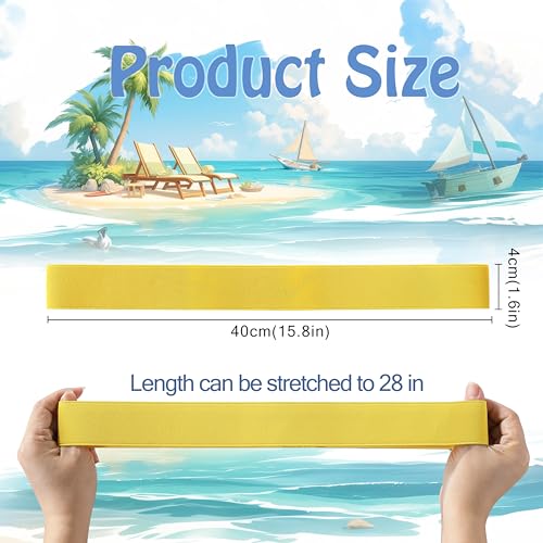 COKUMA 4 Pack Towel Bands, Flexible and Strong Beach Towel Holder, Lightweight and Easy to Store for Vacation and Travel, Towel Bands for Beach Chairs and Cruise Chairs - Image 2