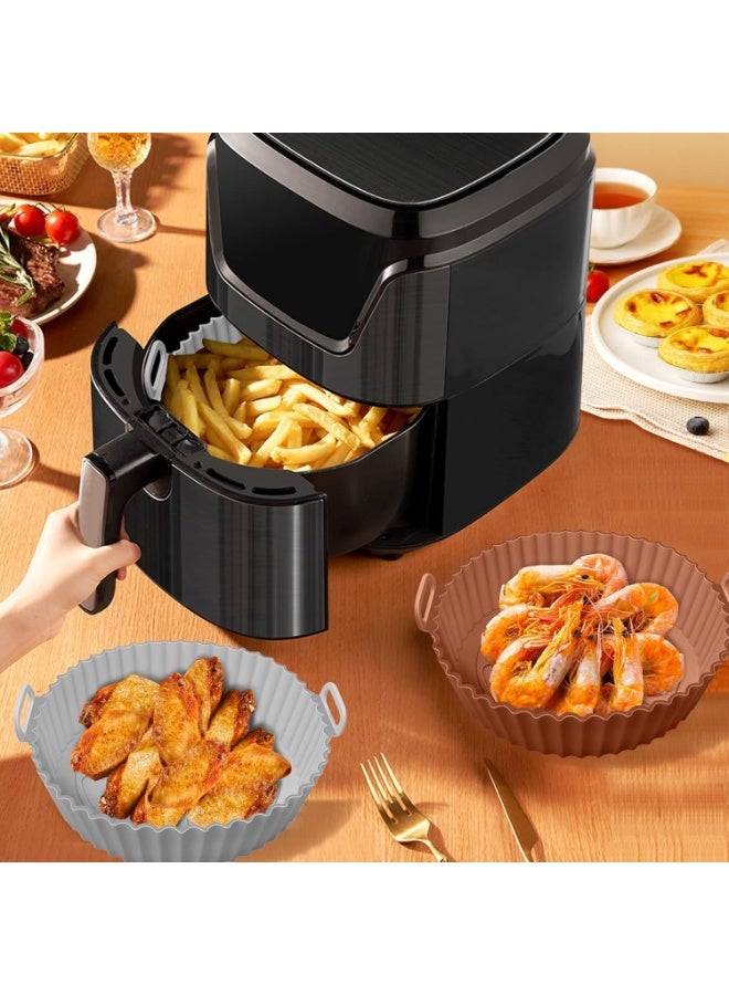 سوفام يمكن أن يحل وعاء السيليكون في المقلاة الهوائية، وسلة السيليكون في المقلاة الهوائية، المناسبة لـ 3 إلى 5 لترات، محل ورق البرشمان القابل للاشتعال، وملحقات الفرن في المقلاة الهوائية للسلامة الغذائية القابلة لإعادة الاستخدام. (4 قطع) - Image 4