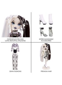 RAINBOW HIGH Rainbow High Shadow S1 Heather Grayson | 11" Fashion Doll | Grayscale Outfits & Accessories  - Image 5