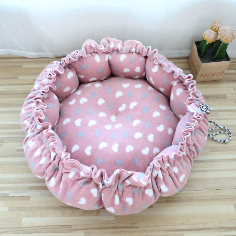 Large XL Dog Bed Indoor Outdoor Drawstring Round Cushion Warm Kennel House For Small Pets - Image 5