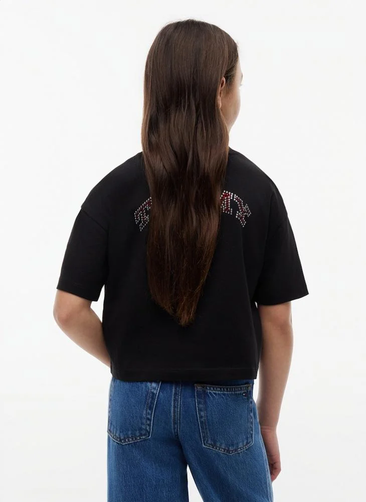 Tommy Hilfiger Rhinestone Jersey T-Shirt