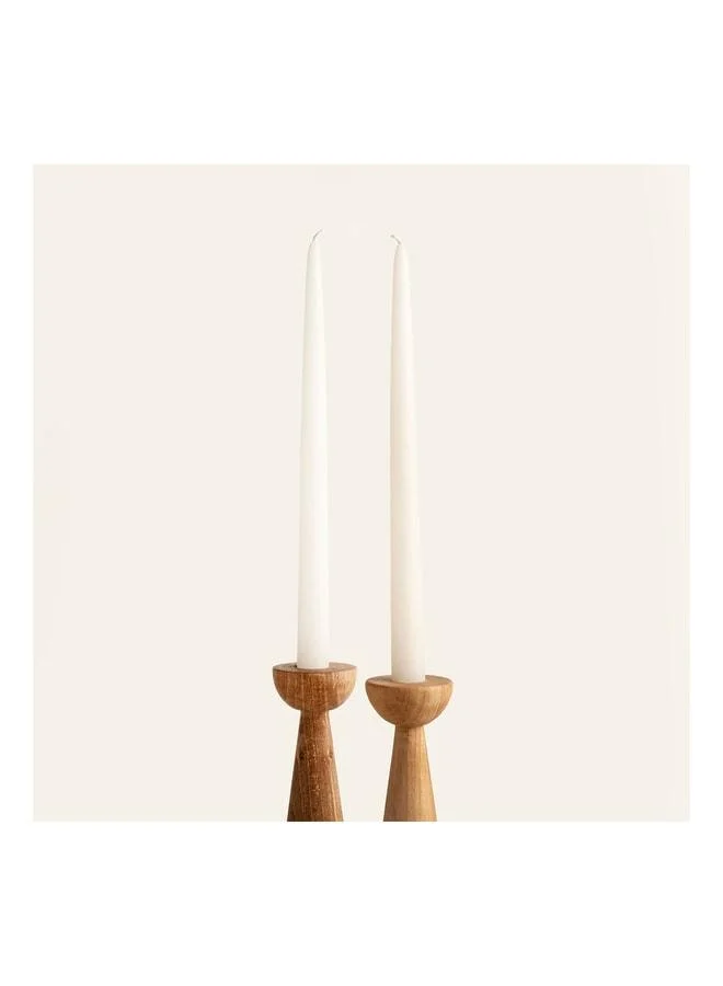 Zsa Zsa Zsu Deurne White Paraffin Candle 2.2x2.2x30 Cm.